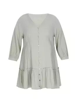 Длинное платье Sidona Plus Size, зеленый