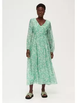 Длинное платье sOliver BLACK LABEL lang, цвет grn-mehrfarbig