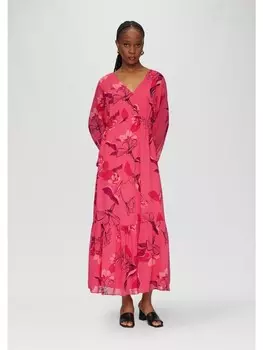 Длинное платье sOliver BLACK LABEL lang, розовый