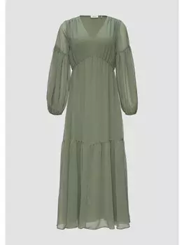 Длинное платье sOliver BLACK LABEL lang, зеленый