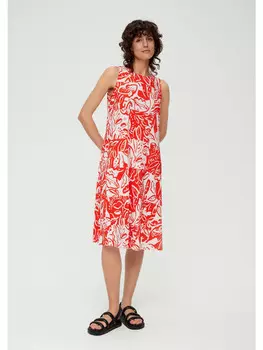 Длинное платье sOliver lang, оранжевый