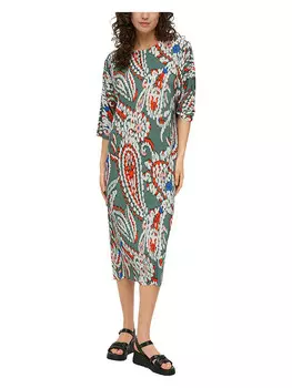 Длинное платье SOLIVER RED LABEL, зеленый