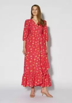Длинное платье SOMETHINGNEW, красный