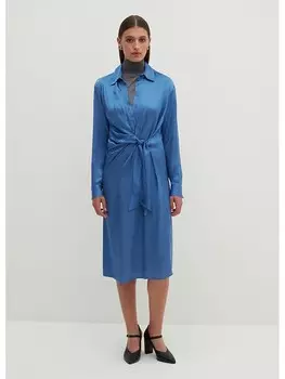 Длинное платье STEFANEL, голубой