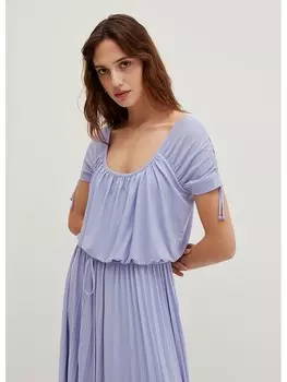 Длинное платье STEFANEL Plissee, сиреневый