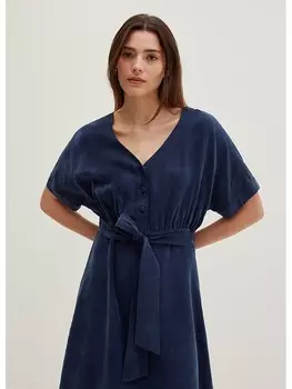 Длинное платье STEFANEL, темно-синий