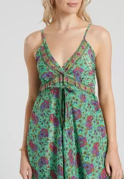 Длинное платье STRAPPY MAXI FRILL South Beach, бирюзовый