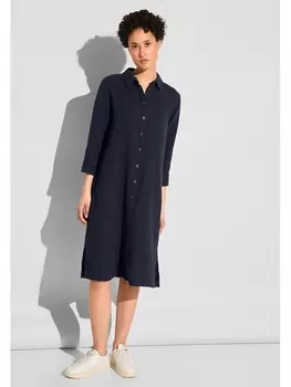 Длинное платье Street One, темно-синий