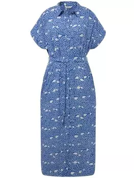 Длинное платье Studio Untold Hemdblusen, цвет kornblumenblau