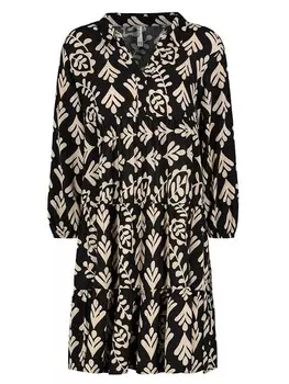 Длинное платье Sublevel, цвет schwarz/beige