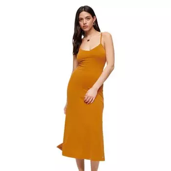Длинное платье Superdry Studios Jersey Open Back Sleveless, оранжевый