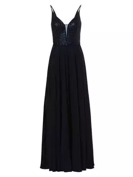 Длинное платье SWING, морской