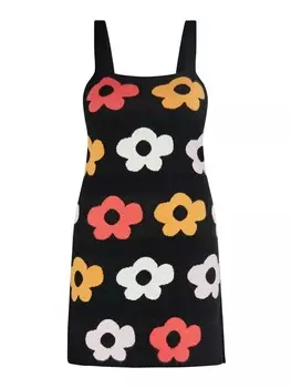 Длинное платье Swirly, цвет schwarz mehrfarbig