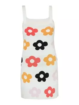 Длинное платье Swirly, цвет weiss mehrfarbig