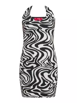 Длинное платье Swirly, цвет wollweiss schwarz