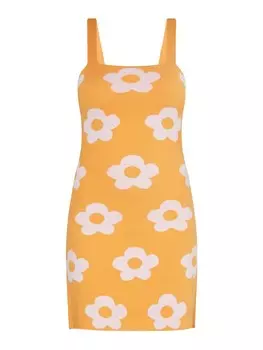 Длинное платье Swirly, оранжевый