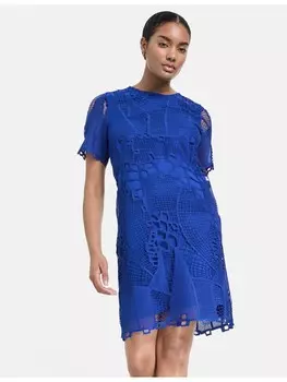 Длинное платье TAIFUN Gewirke, цвет aegean