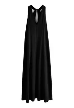 Длинное платье TALL FIT - HALTERNECK Next, черный