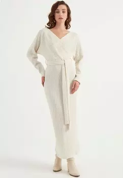 Длинное платье Tbn, экрю