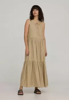 Длинное платье Terranova, бежевый