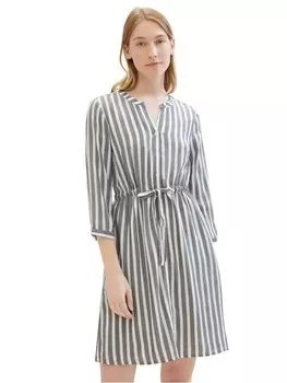 Длинное платье Tom Tailor Elegantes, темно-синий