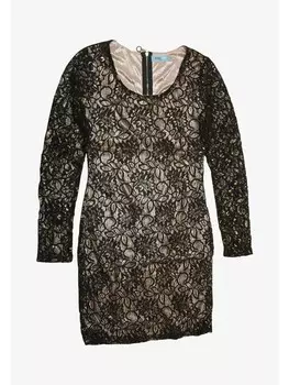 Длинное платье TOOCHE Cocktail Spitzen, черный