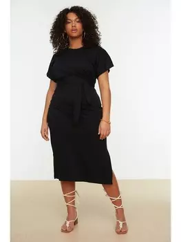 Длинное платье trendyol, черный