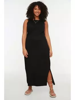 Длинное платье trendyol, черный