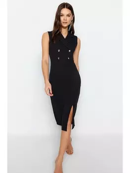 Длинное платье trendyol, черный