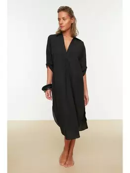 Длинное платье trendyol, черный