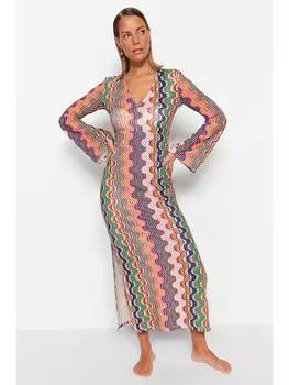 Длинное платье trendyol, красочный