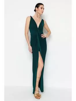 Длинное платье trendyol, синий