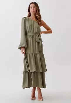 Длинное платье TUSSAH, хаки