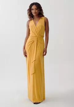 Длинное платье TUSSAH, желтый меланж
