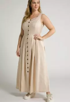 Длинное платье Ulla Popken, бежевый