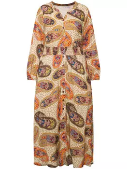 Длинное платье Ulla Popken, цвет gold matt