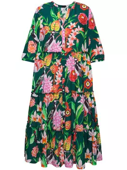 Длинное платье Ulla Popken, цвет waldgrn