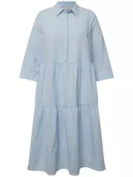 Длинное платье Ulla Popken Hemdblusen, цвет himmelblau