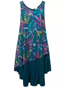 Длинное платье Ulla Popken Jersey, цвет petrol