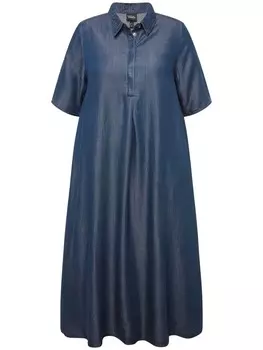Длинное платье Ulla Popken Midi, цвет dark blue denim