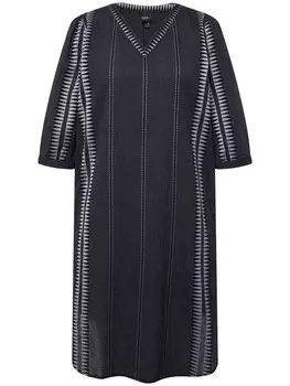 Длинное платье Ulla Popken Midi, цвет mattes nachtblau