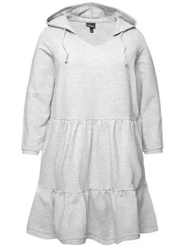 Длинное платье Ulla Popken Midi, цвет hellgrau mlange