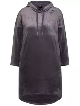 Длинное платье Ulla Popken, темно-серый