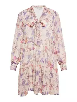 Длинное платье Usha, цвет creme mehrfarbig