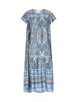 Длинное платье usha FESTIVAL, цвет blau mehrfarbig