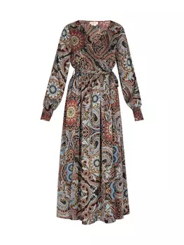 Длинное платье usha FESTIVAL, цвет schwarz mehrfarbig