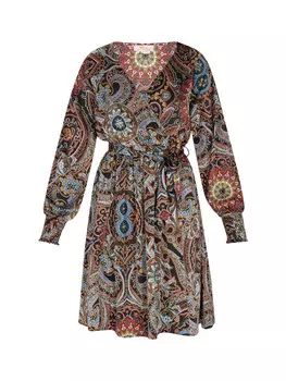 Длинное платье usha FESTIVAL, цвет schwarz mehrfarbig