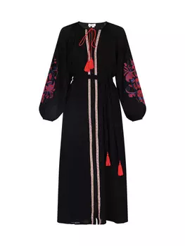 Длинное платье usha FESTIVAL, цвет schwarz rot