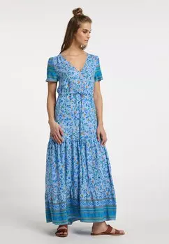 Длинное платье usha, светло-синий