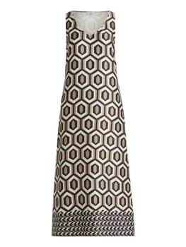 Длинное платье Vera Mont, цвет camel/cream